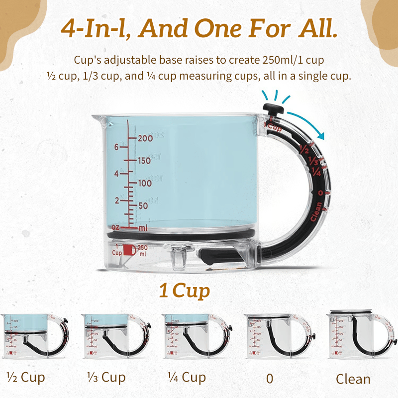 🍂TikTok Fall Mega Sale🎉All-in-1 Adjustable Measuring Cup