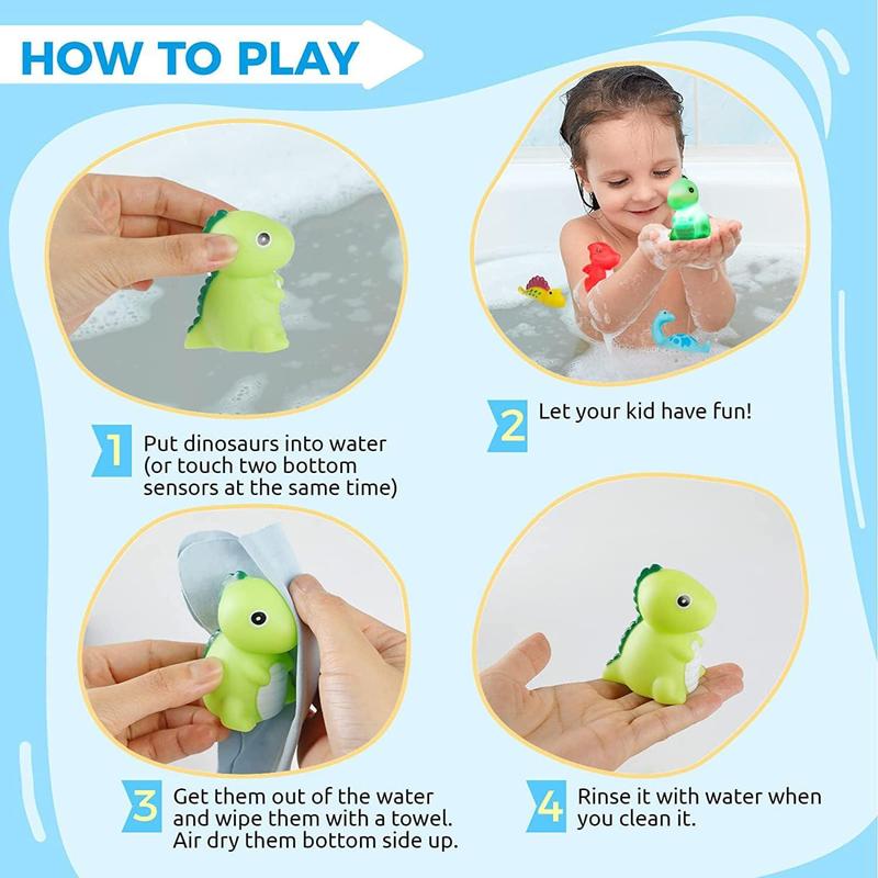 🎄TikTok Christmas Sale - 70% OFF✨Glowing Dinosaur Shaped Bath Toy🦖