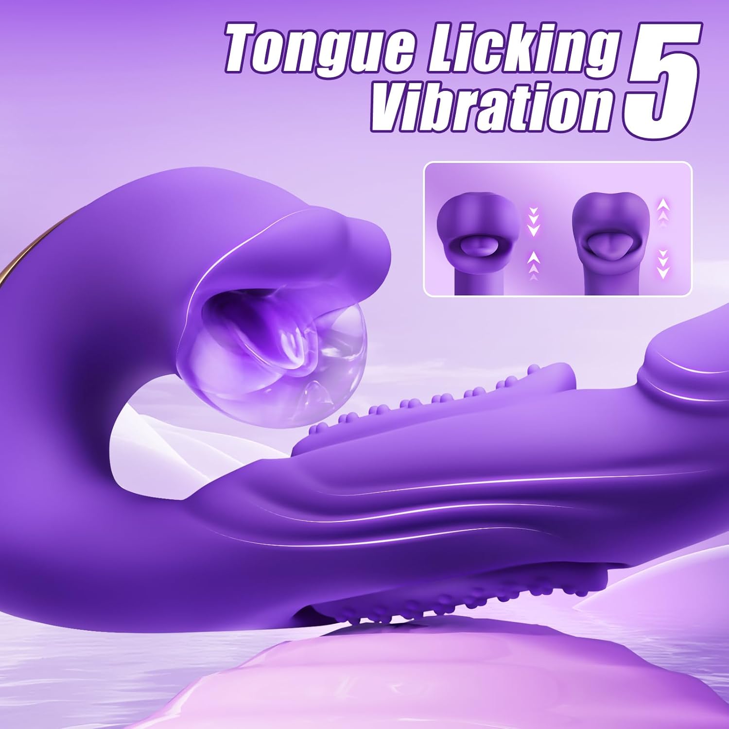 Rose Muncher Mouth Biting Tapping Ultimate Pleasure G Spot Vibrator