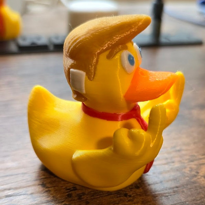 Double Middle Finger Duck with Ear BandAid