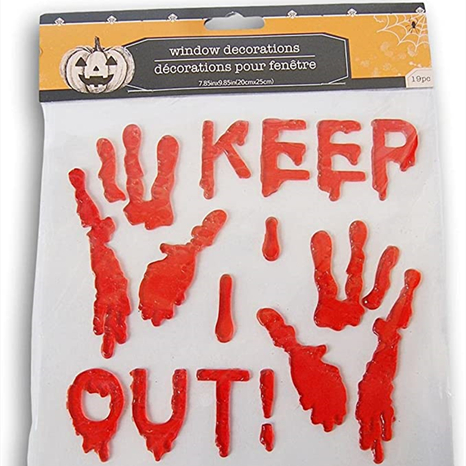 🎃Early Halloween HOT SALE 48% OFF- Bloody Window Gel Clings  (BUY 2 Get 1 FREE)🎃