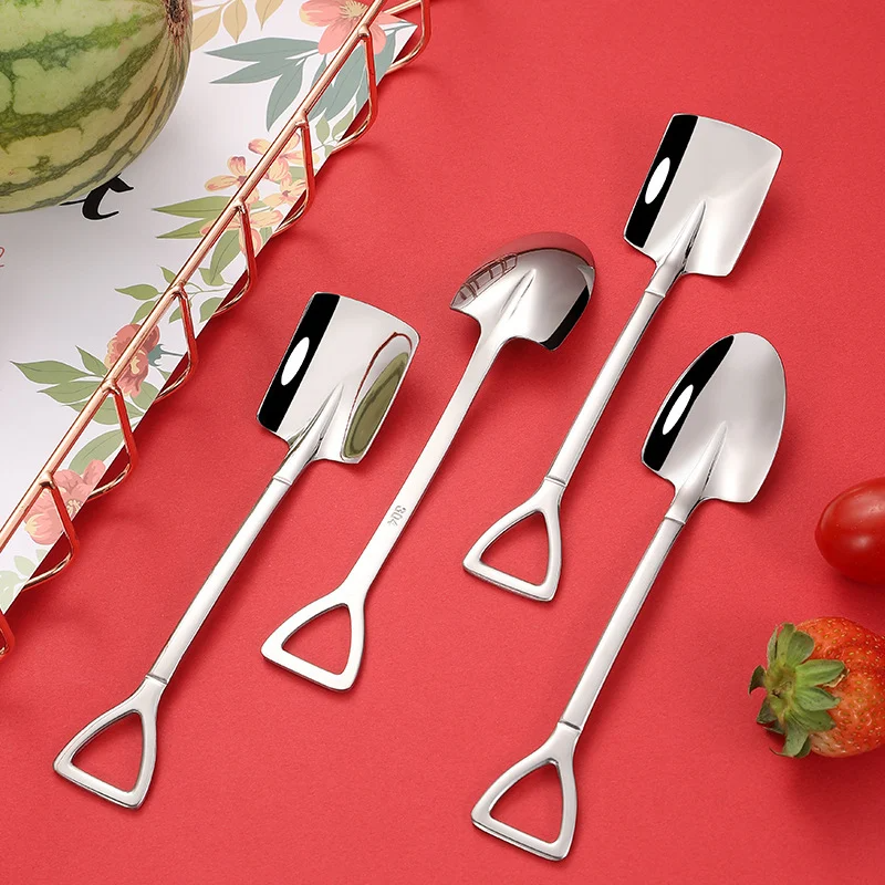 (🔥Last Day Promotion- SAVE 48% OFF)Stainless Steel Shovel Spoon--buy 5 get 5 free & free shipping（10pcs）
