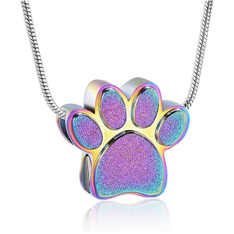 Buy 2 Free Shipping🔥Paw Shape Urn Necklace & Memorial For Dogs/Cats❤️