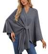 🎄TikTok Christmas Sale - 70% OFF🎉Elegant Shawl Wraps Soft Open Front Poncho Sweater