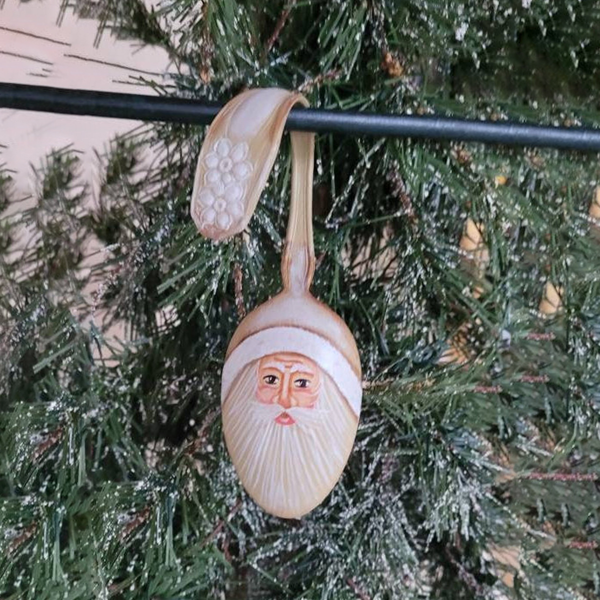 🌲Early Christmas Sale 50% Off🌲Curly Fork Santa Christmas Ornament