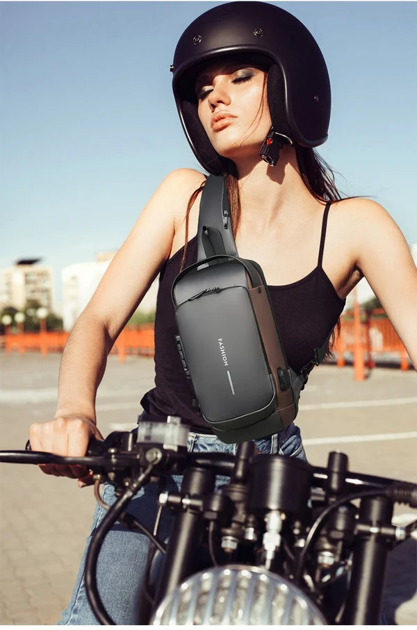 USB charging sport sling  Anti-theft shoulder bag - BUY 2 FREE SHIPPING