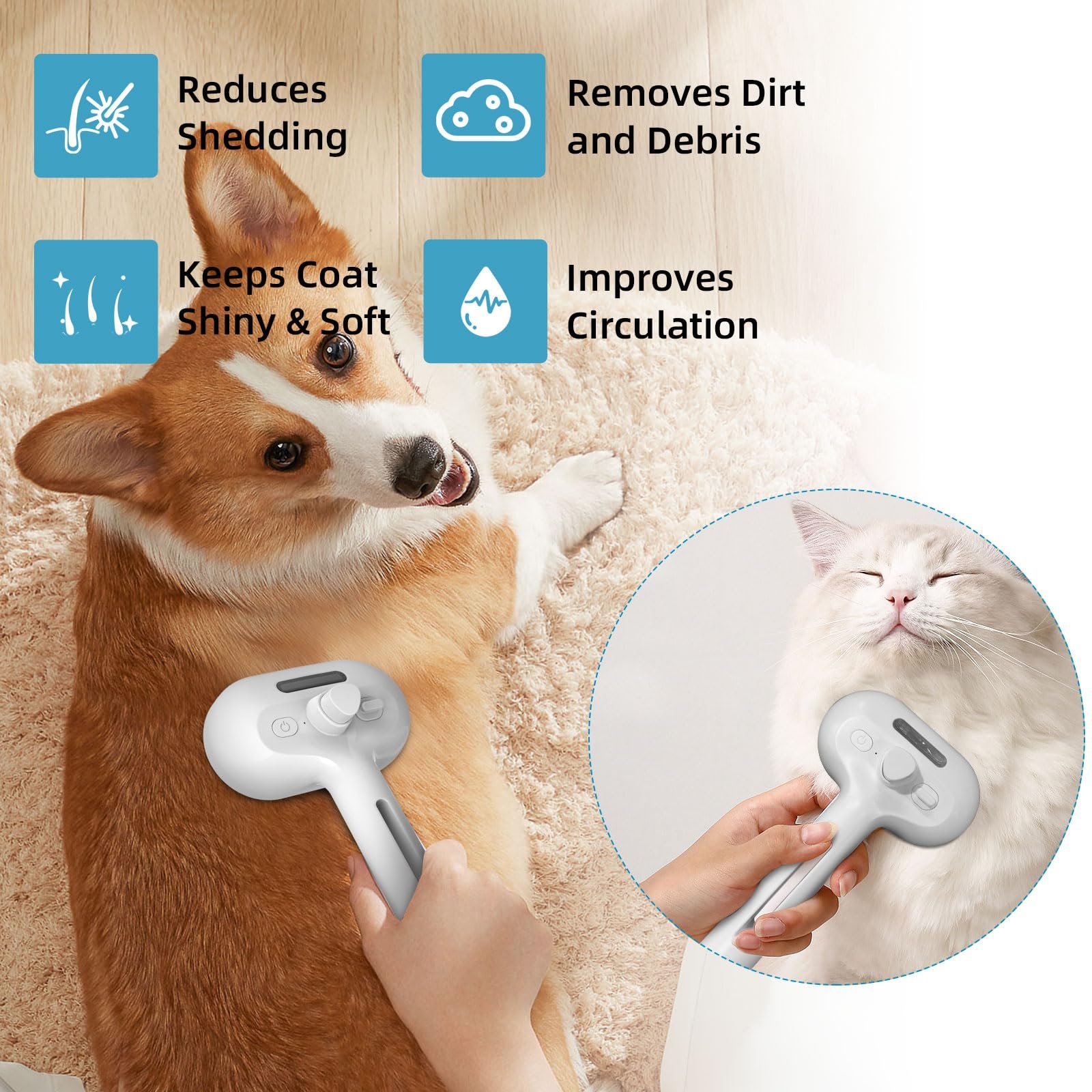 🔥Last Day Promotion 48% OFF-🎁-Pet Spray Hair Removal Comb🐶