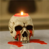 Skull candlestick