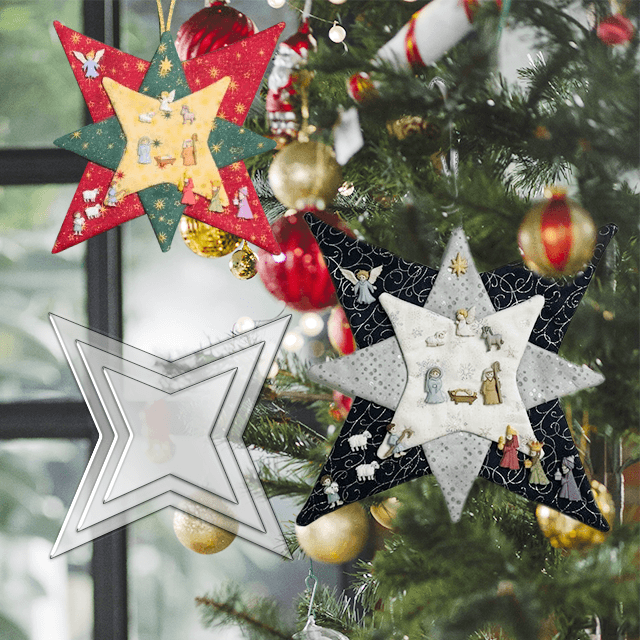 🌲Early Christmas Sale 50% OFF🎁New Christmas Patchwork Star Template Set