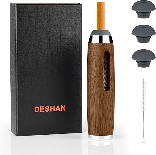 🔥LAST DAY 49% OFF Car Ashtray Portable Handheld Walnut Mini Smokeless Ashtray