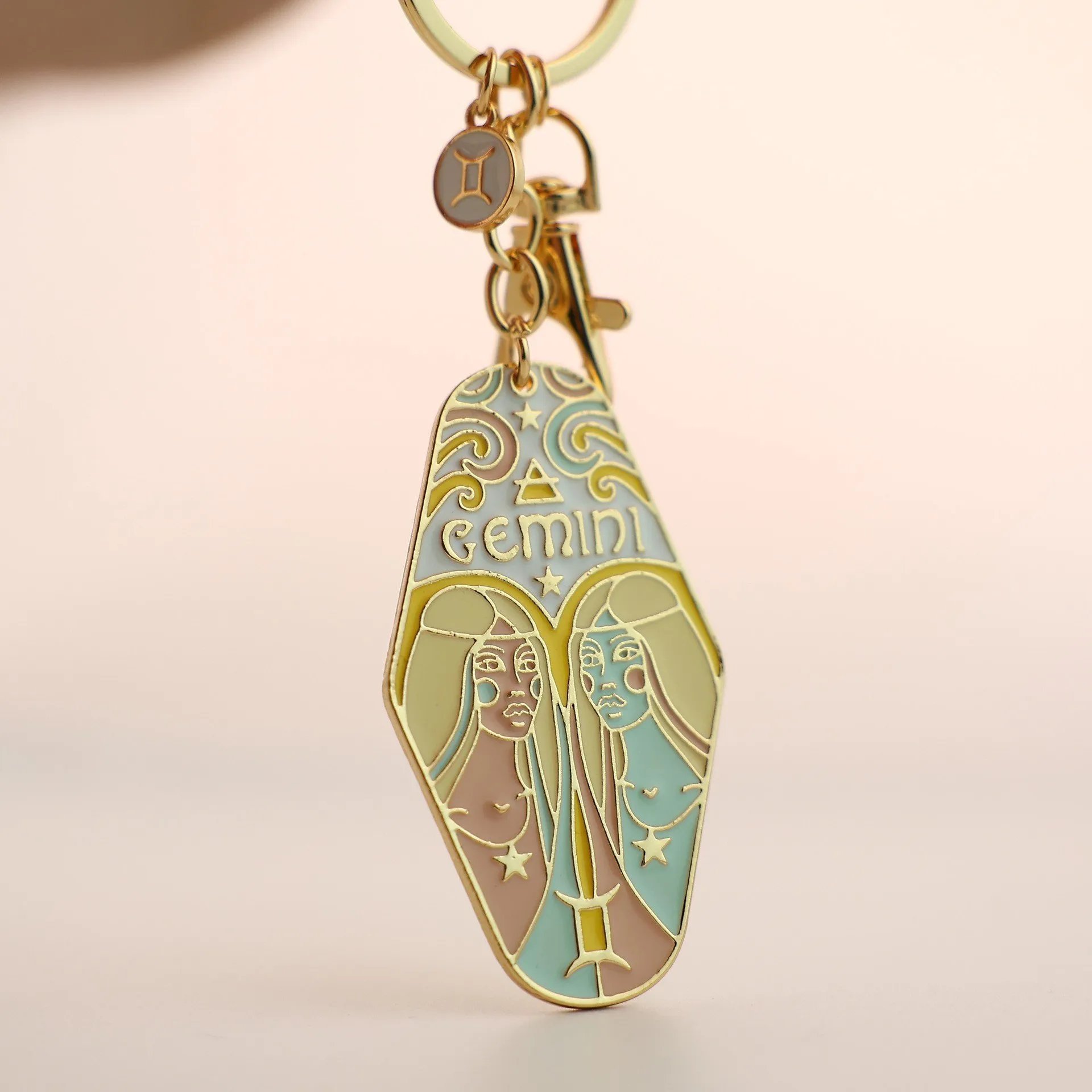 ⏰BUY 3 GET 1 FREE🔮Vintage Illustrated Zodiac Keychain