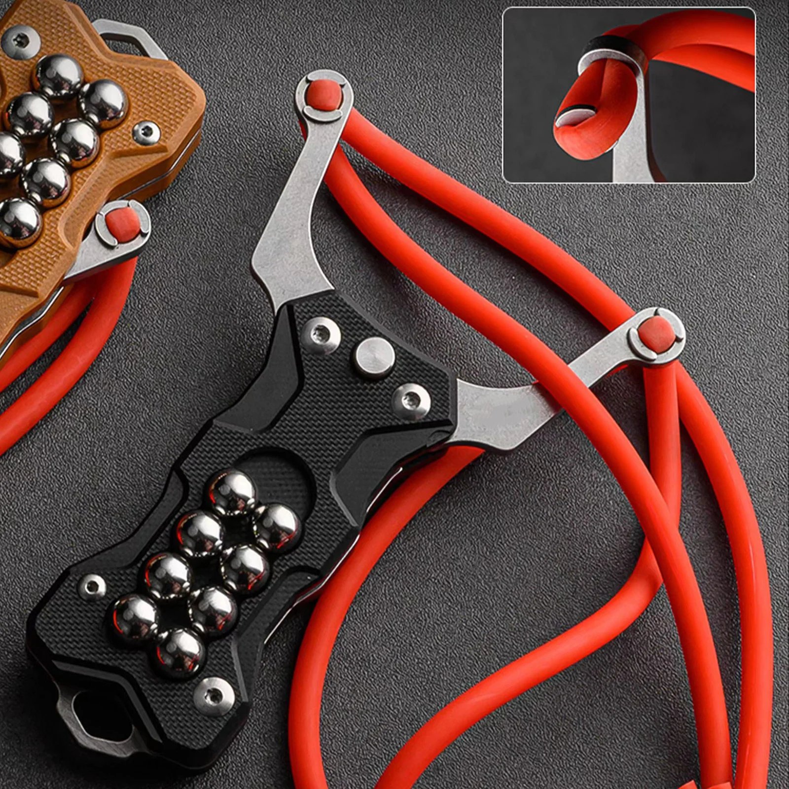 Multifunctional knife slingshot G10 EDC Pocket  Folding Knife