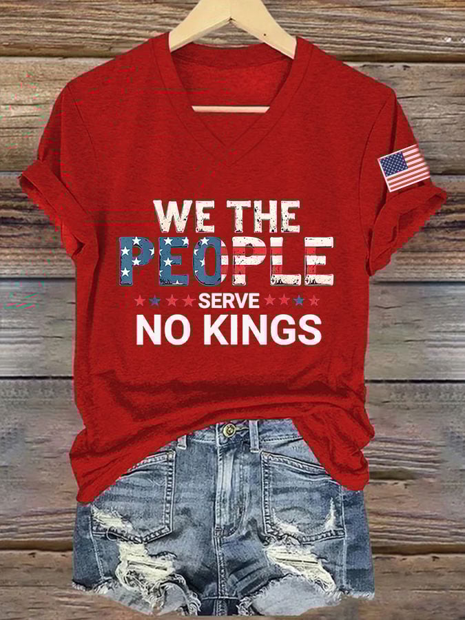 Women's We The People Serve No Kings Print T-Shirt