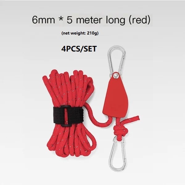 🔥Last Day Promotion - 60% OFF🎁Fast Release Pulley Camping Rope