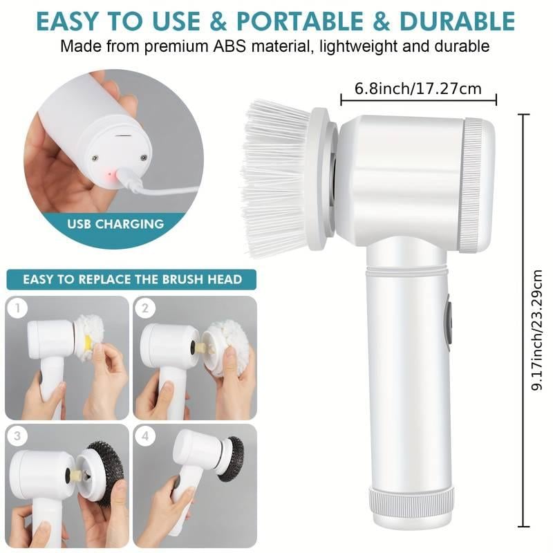 🔥Last Day Promotion 49% OFF - Handheld Electric Spin Scrubber