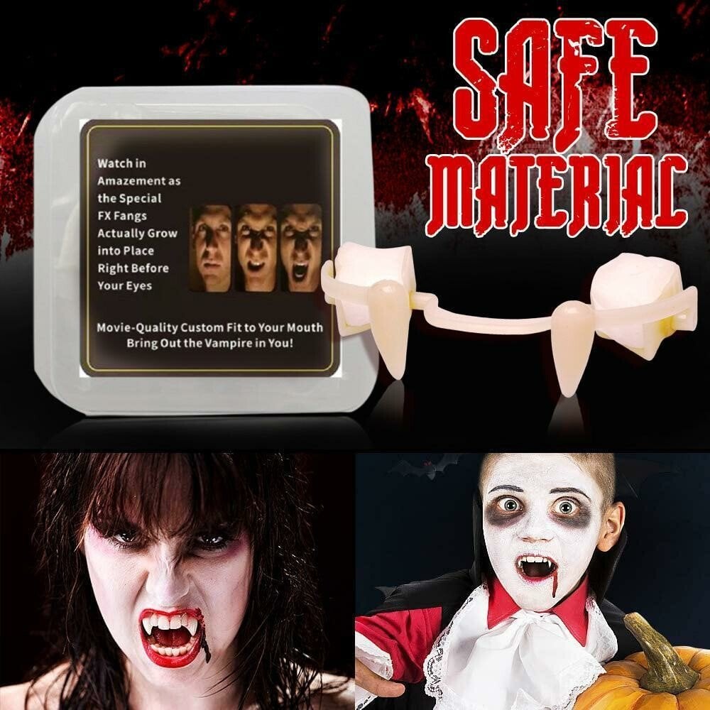 🔥Last Day Promotion 48% OFF-🎁-Retractable Halloween Vampire Fangs