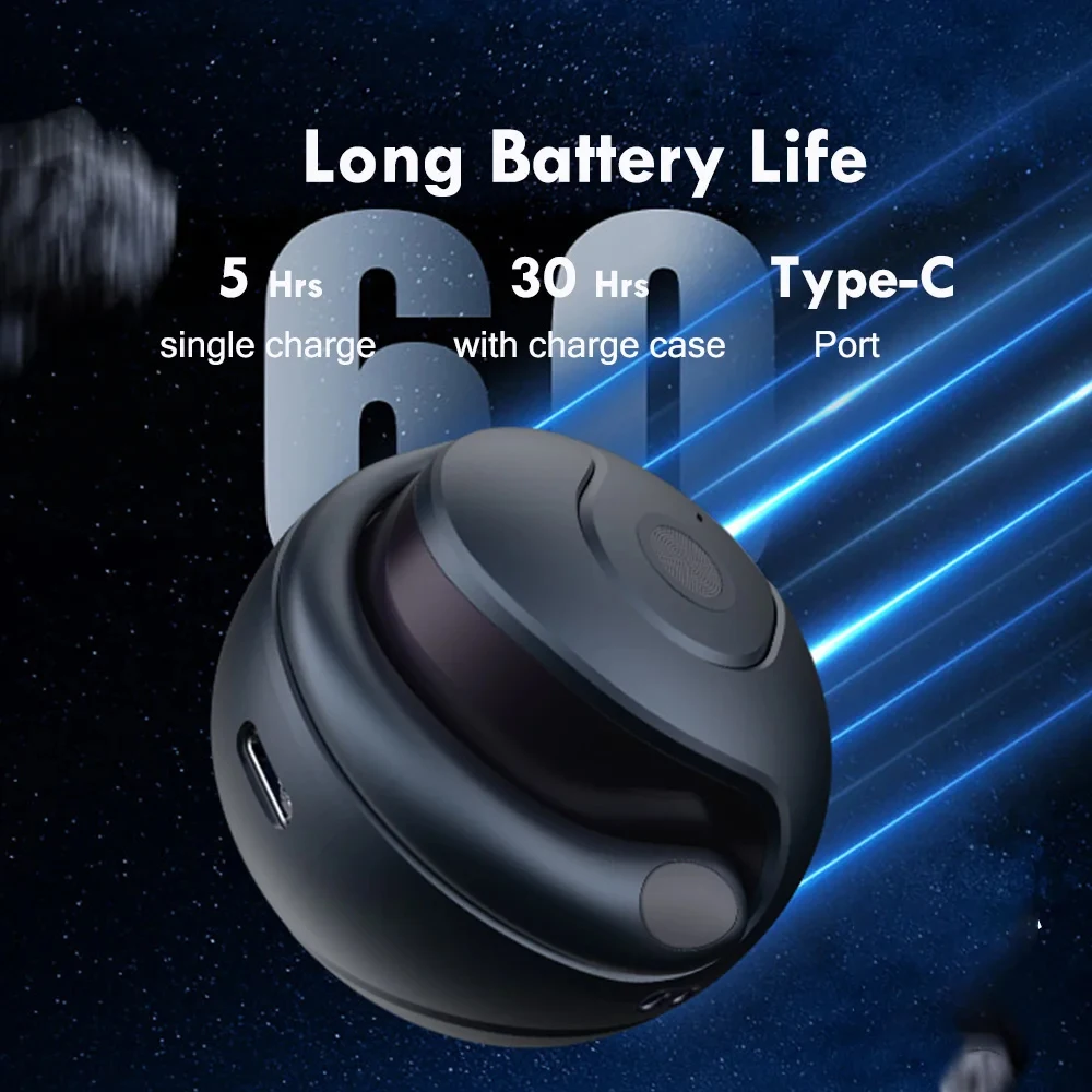 🔥2024 New Year Hot Sale ✨TWS Waterproof HIFI Wireless Bluetooth5.3 Earphone