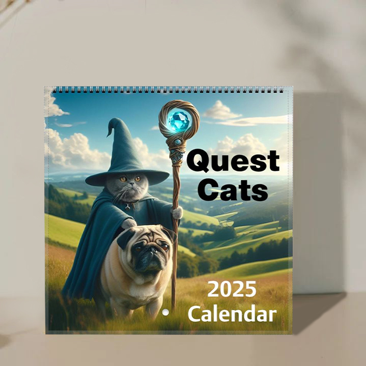 🐱Weird Medieval Quest Cats Calendar 2025📅