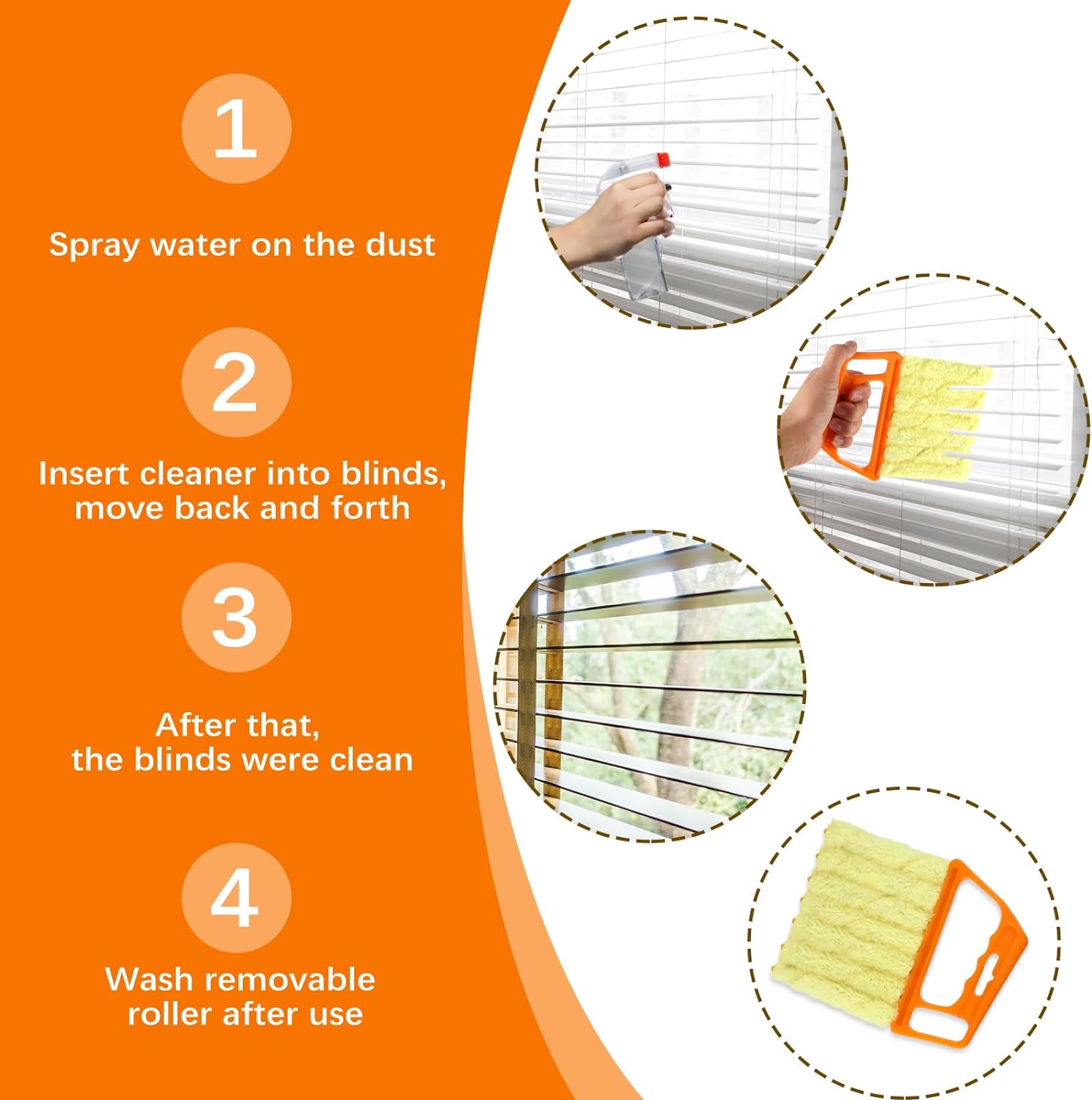 (🎄EARLY CHRISTMAS SALE - 50% OFF) 🎁Blind Cleaner Useful Microfiber Window Cleaning Brush