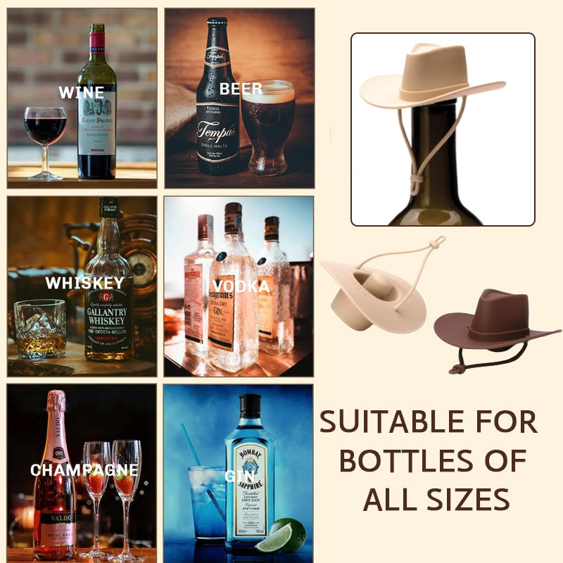 🔥Last Day Promotion 70% OFF🔥Cowboy Hat Wine Bottle Stopper