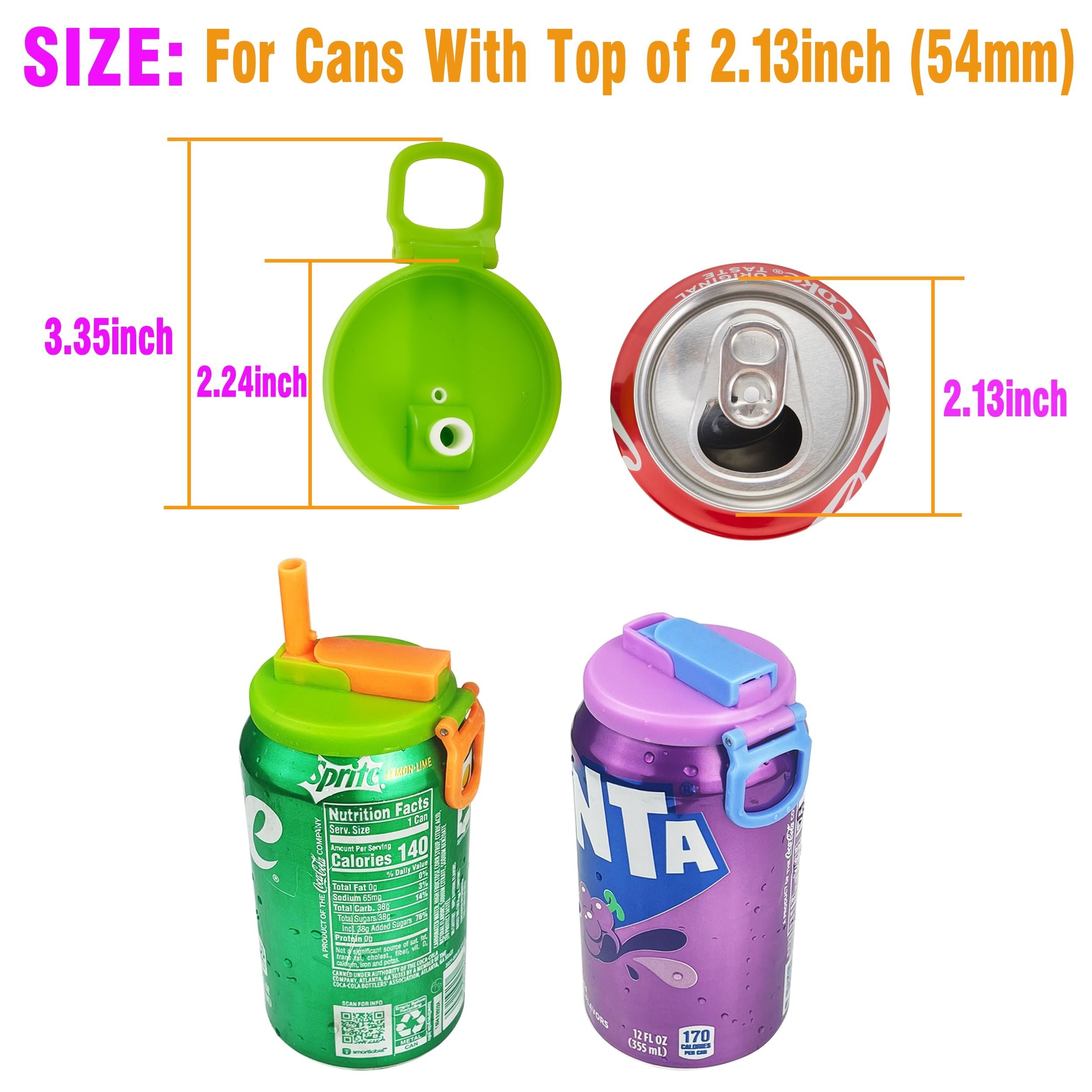 ⏰LAST DAY SALE 50% OFF - Soda Can Lids and Holders for 12oz Cans