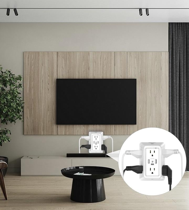 TikTok Last Day Promotion -60% OFF🎉Multi Plug Outlet Surge Protector