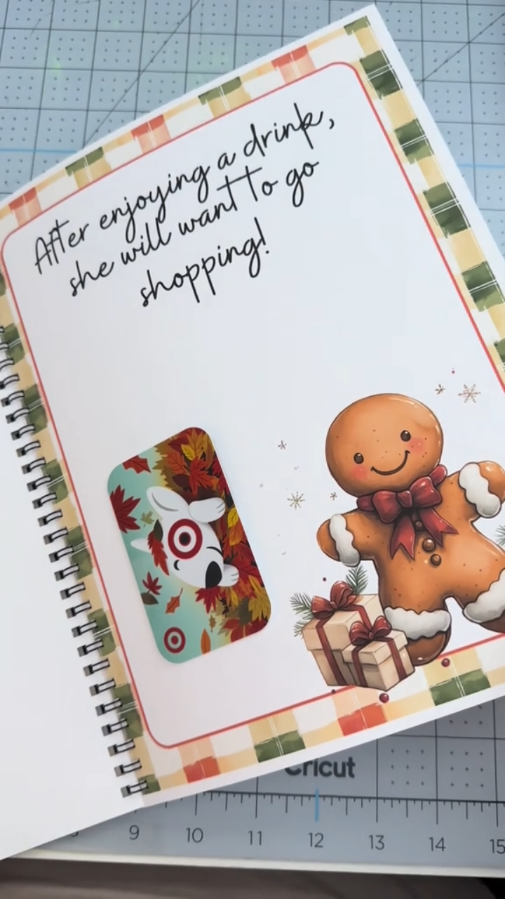 👩‍🏫Teacher Christmas Gift Card Book🍪Christmas Gingerbread Man