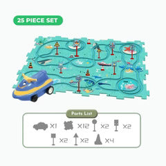 (🎄EARLY CHRISTMAS SALE - 50% OFF) 🎁-PuzzleRacer™ Kids Car Track Set