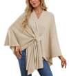 🎄TikTok Christmas Sale - 70% OFF🎉Elegant Shawl Wraps Soft Open Front Poncho Sweater