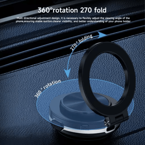 (🌲EARLY CHRISTMAS SALE - 49% OFF) 360° Rotate Phone Holder Magnetic Vacuum Adsorption Car Strong Suction Cup Mount