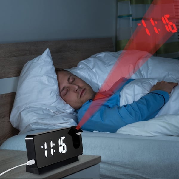 ⏰Black Friday Sale & Free Shipping✨Mirror projection alarm clock