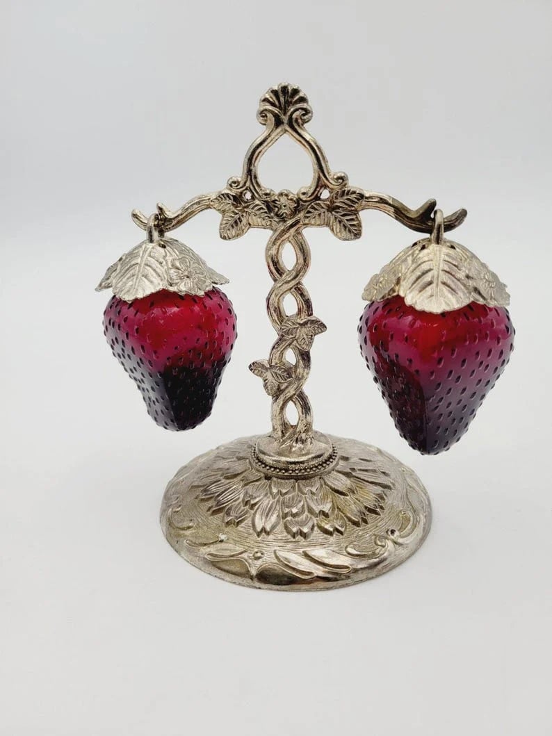 Strawberry-Shaped Seasoning Bottles -  Functional Kitchen Artistry