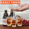 🥂6 Shot Glass Dispenser and Holder - BUY 2 FREE SHIPPING