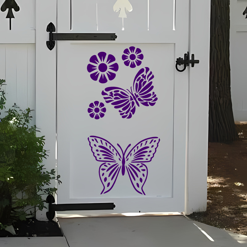 🏡Last Day 75% OFF -Garden Fence Large Flower Stencils🌻DIY Decoration