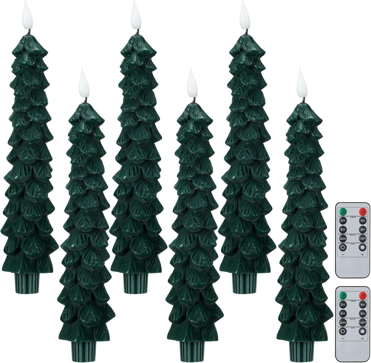🏆️Letzter Tag 49% Rabatt🌲Flammenlose Stabkerzenlichter für den Weihnachtsbaum mit Fernbedienung