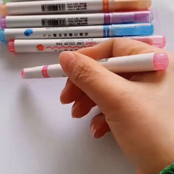 (🎄Early Christmas Sale-49% OFF) 6 Pcs Curve Highlighter Pen