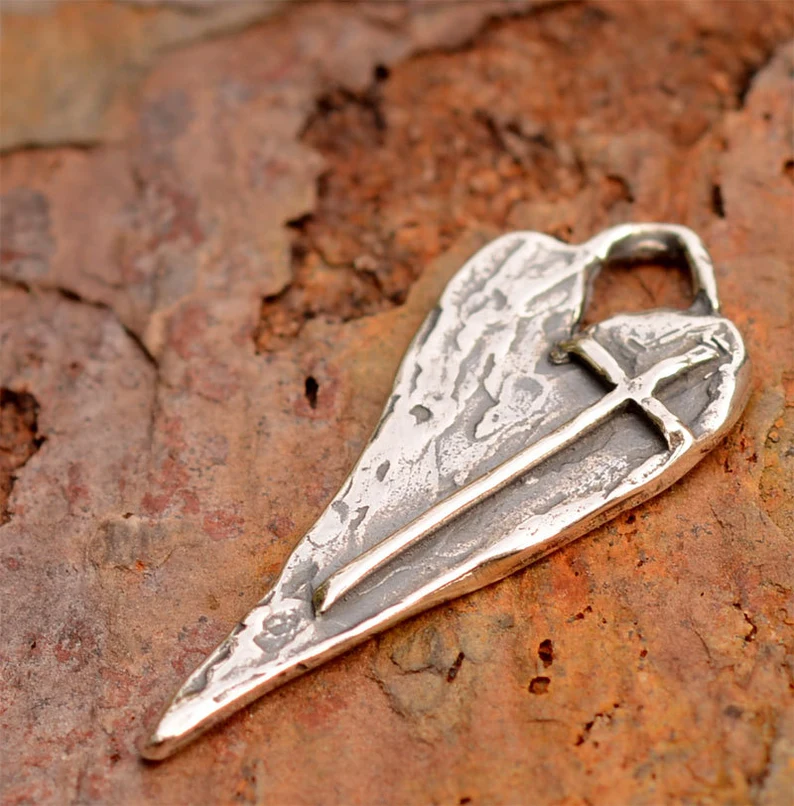 ✝️100% Handmade Silver Cross Healing Heart (Chad Smith Handmade®)