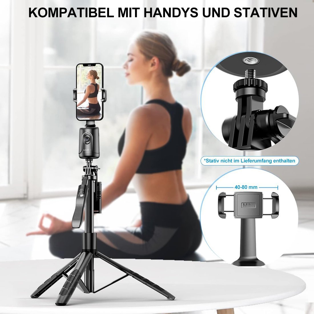 🔥Letzter Tagesangebot: 49 % Rabatt🔥 Intelligentes Telefonstativ mit KI-Gesichtserkennung🤳