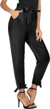 GRACE KARIN Womens Casual High Waist Pencil Pants with Bow-Knot Pockets for Work