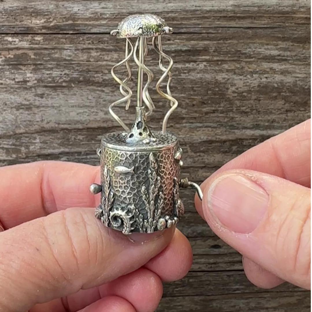 Funny Silver Chicken Toy
