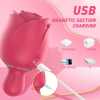 Sucking Tapping And Vibrating Rose Toy