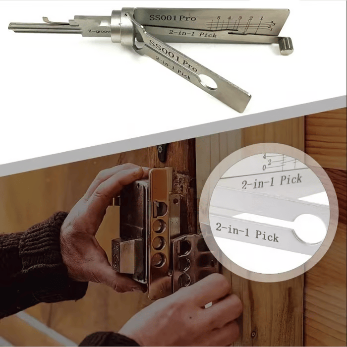 ⚙️💡 Ultimate Stainless Steel Key Decoder | Built for Locksmiths, Made to Last!