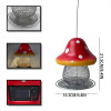 🔥Hot Sale 50% Off❤️Red Mushroom Solar Bird Feeders