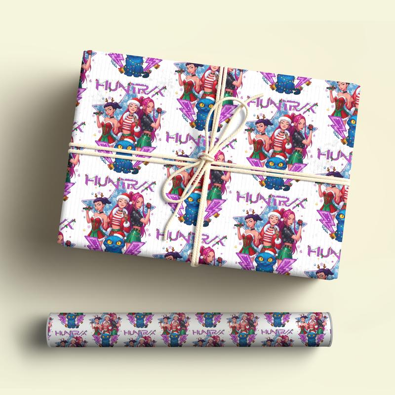 🔥Last Day 50% OFF -🎄KPOP Demon Hunters  Christmas Wrapping Paper
