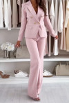 Women's Lapel Rhinestone Commuter Suit