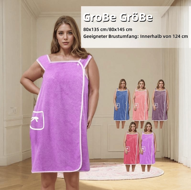 🔥Letzter Tag Verkauf 49% Rabatt🎁Tragbarer Duschrock für Damen in Übergröße