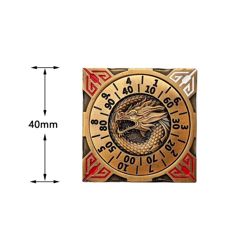 2025 New DND Fidget Spinner DICE: 7-in-1 Metal DND Dice Cube – 6-Sided Rotating Polyhedral Dice, Tabletop RPG Accessory for DMs and Player