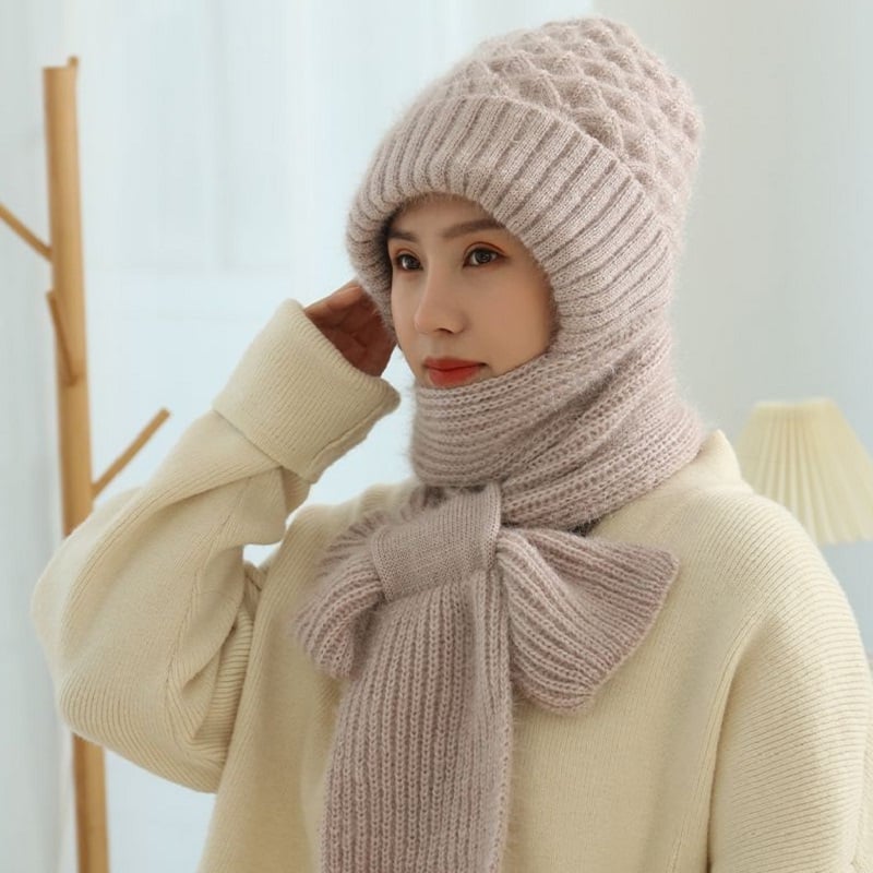 🎄EARLY CHRISTMAS SALE 50% OFF🔥Winter Versatile Knitted Hooded Scarf ⚡Buy 2 Free Shipping