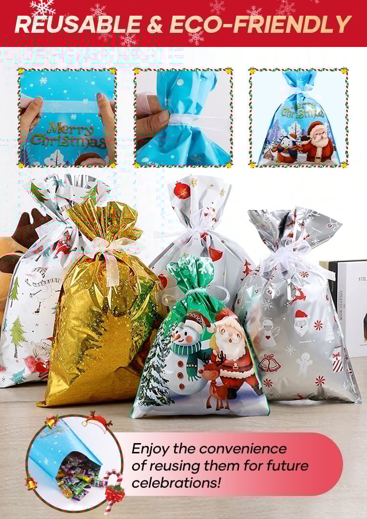 🎄TikTok Christmas Sale - 70% OFF✨Kringle Express 50-piece Gift Bag & Tags Set