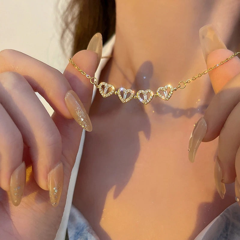 Clover Heart Necklace